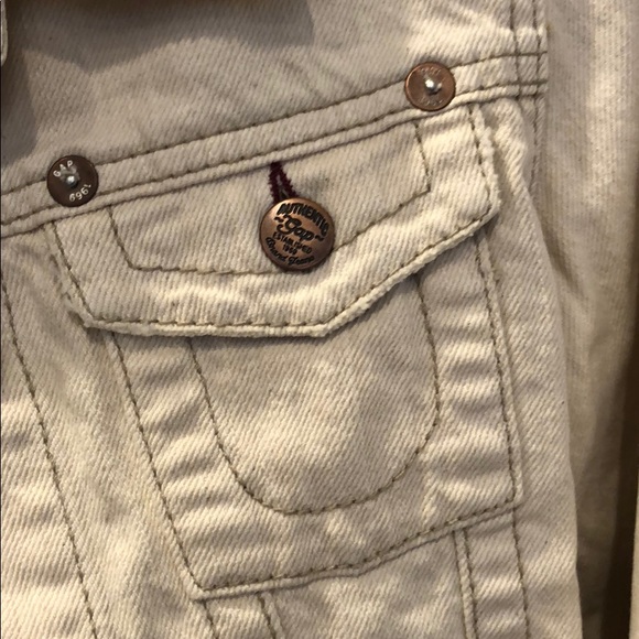 GAP girls 1969 denim jean Jacket size 10 Large - Picture 2 of 4